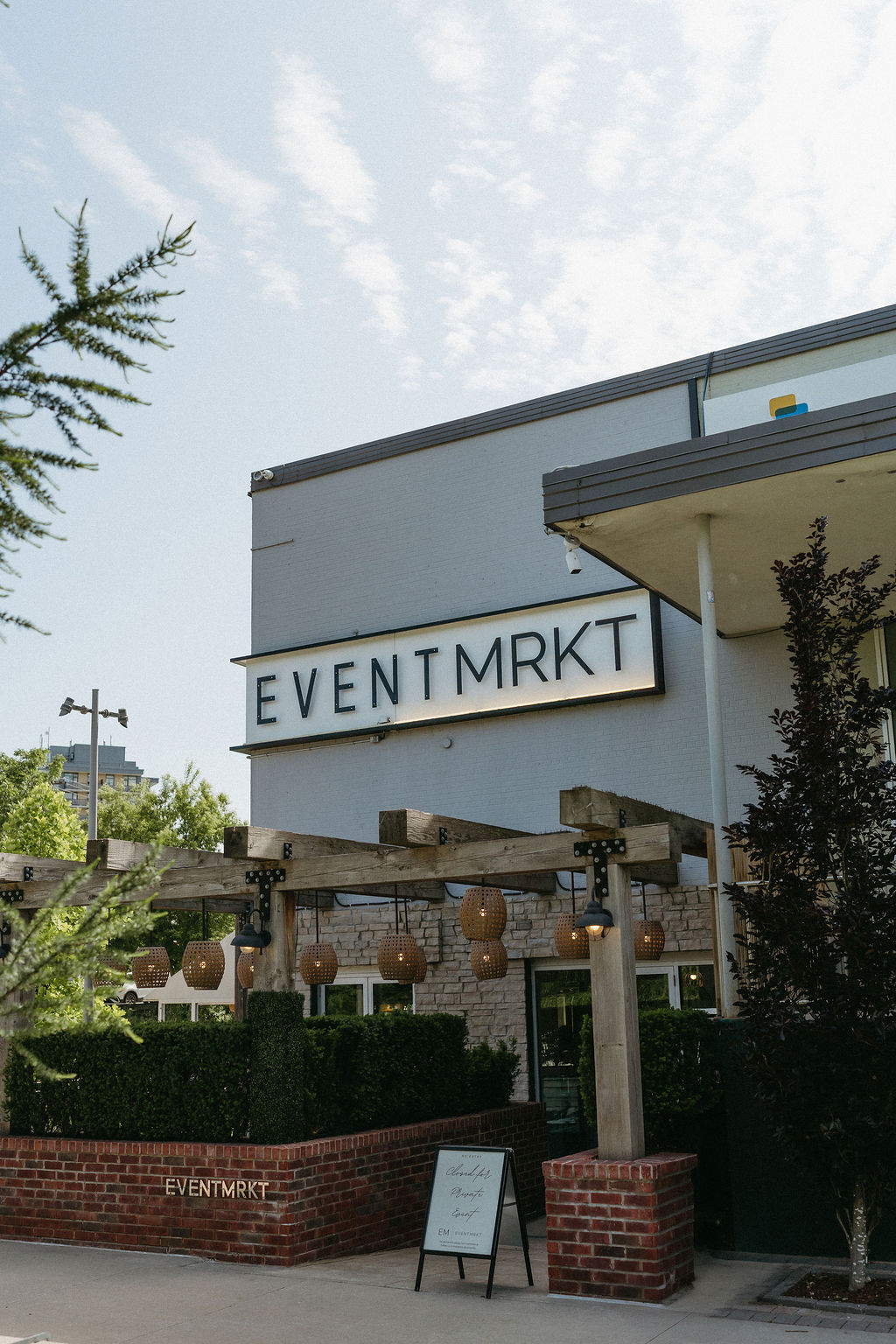 EVENTMRKT venue exterior and sign in Newmarket